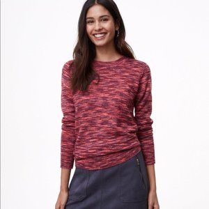 LOFT Spacedye Shirttail Sweater